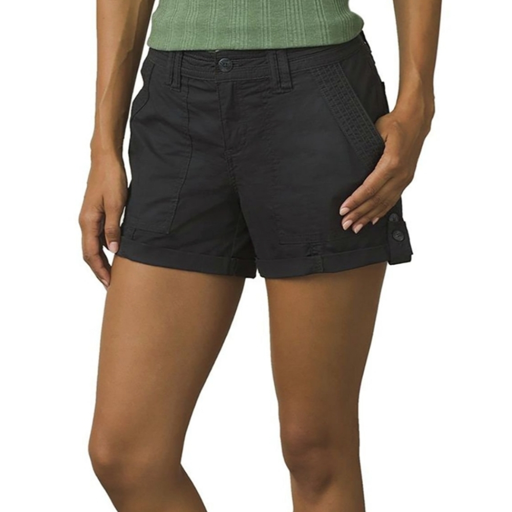 Prana | NWT Mari Cuffed Shorts in Black